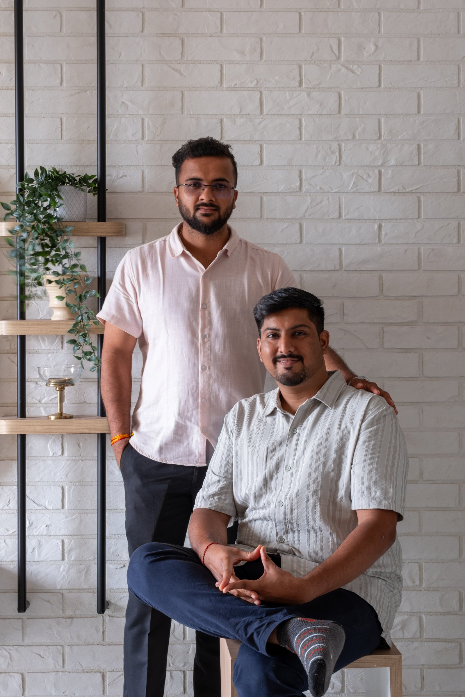 Architects Anmol Waychal and Prashant Katkade, the collaborators behind Dune House