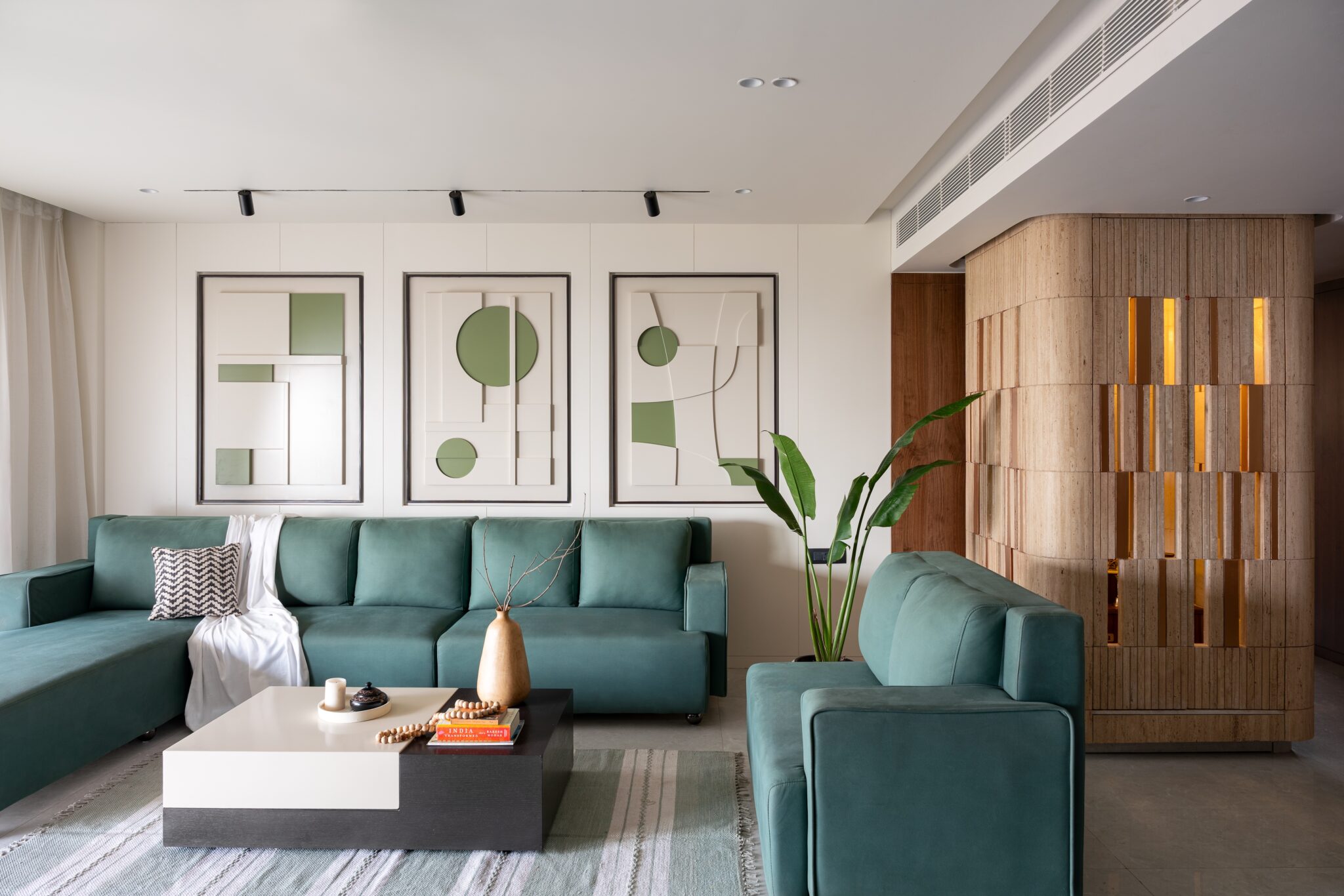 The House That Glows: A Nashik Apartment Where the Sacred Becomes Sculpture — Studio A+K, Nashik, Maharashtra