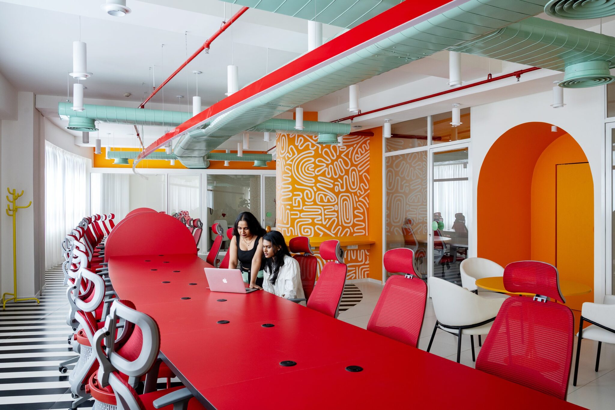 Workspot Cowork: A Kochi Coworking Floor That Treats Colour as Architecture — interior design by Behind Architecture in Kochi