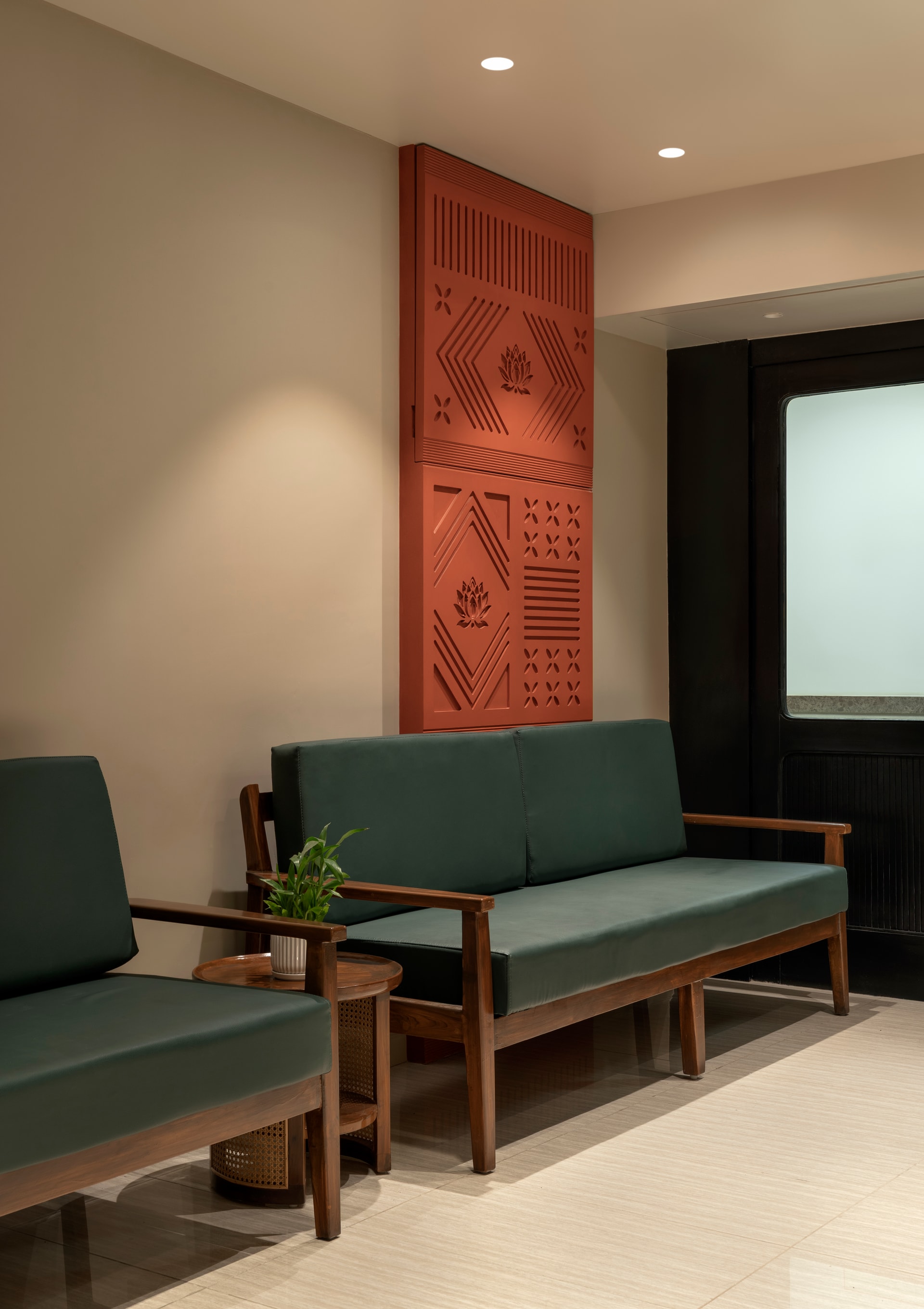 Interior view 2 — Hridyarambh Clinic: Rethinking Healthcare Interiors Through Warmth and Craft