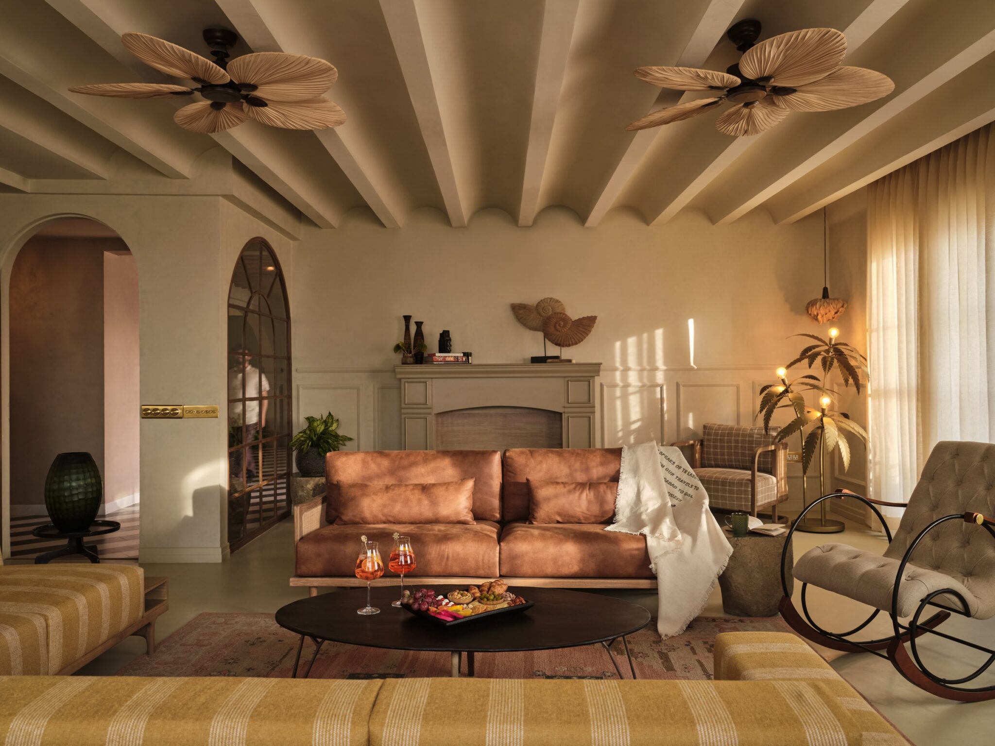 Home of an Urban Nomad: A Noida Penthouse Where Travel Becomes Architecture — interior design by Navya And A Quarter in Noida, Uttar Pradesh