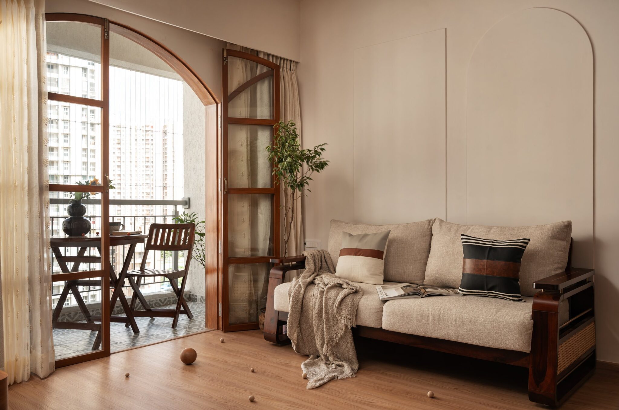 Mayura: A Thane Apartment Shaped by Arches, Warm Wood and Subtle Craftsmanship, Interiors by Kajal, Thane