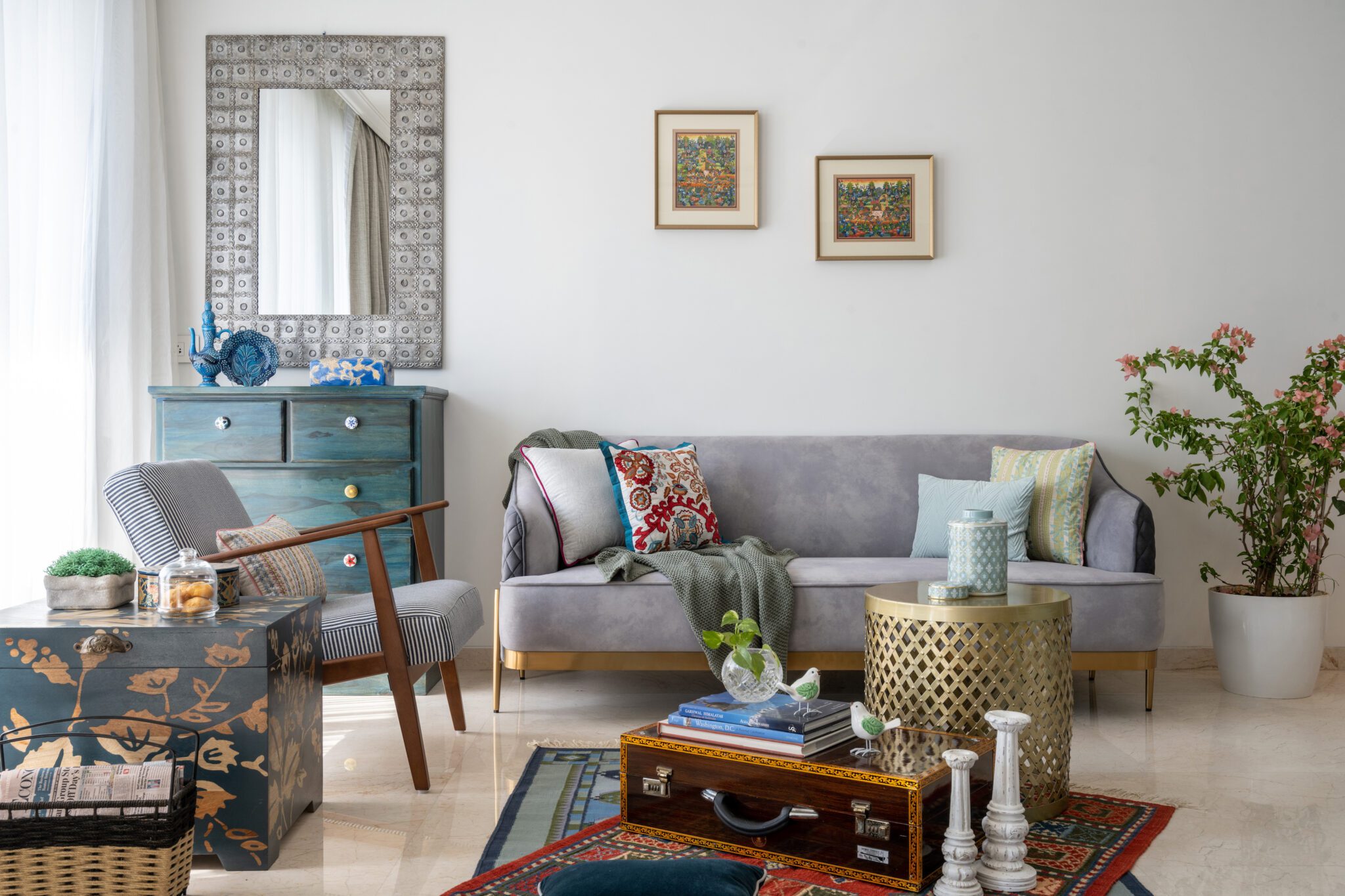 The Tropical Nest by VRCS Interiors: A stunning 3BHK home in Goregaon, Mumbai inspired by Tropical Modernism — VRCS, Mumbai, Maharashtra