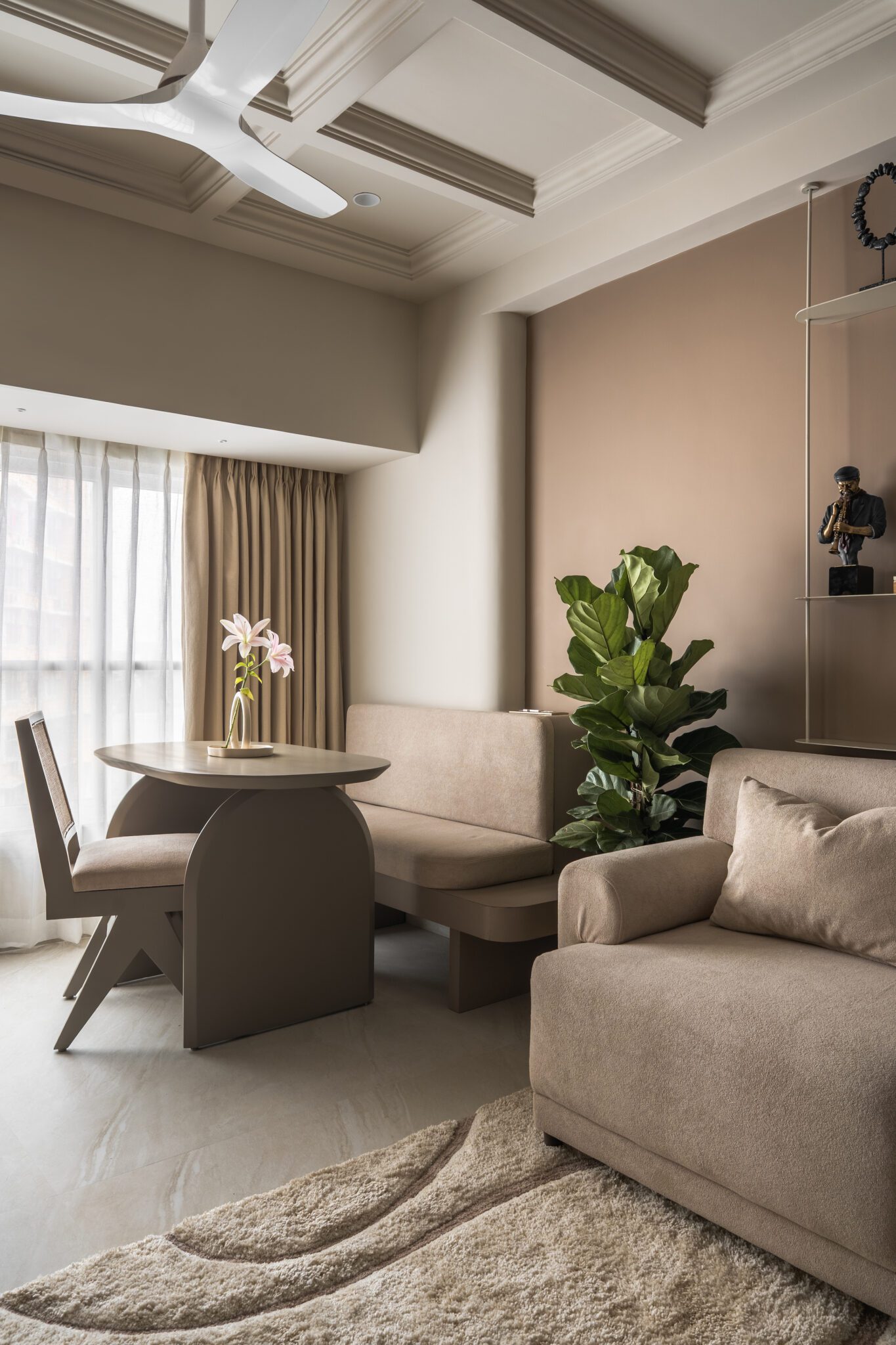 Avellana by Studio Homzstead: A Modern Ode to Warm Minimalism in the Heart of Mumbai — Studio Homzstead, Andheri West, Mumbai