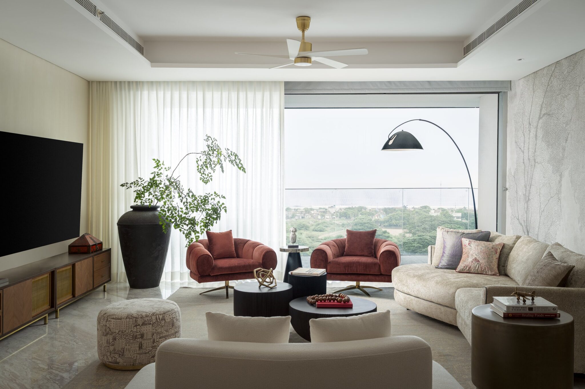 Featured: Sunrise over Sea: A Chennai Apartment That Lives at the Edge of the Coast by Tall Storeys Collaborative in Chennai, Tamil Nadu