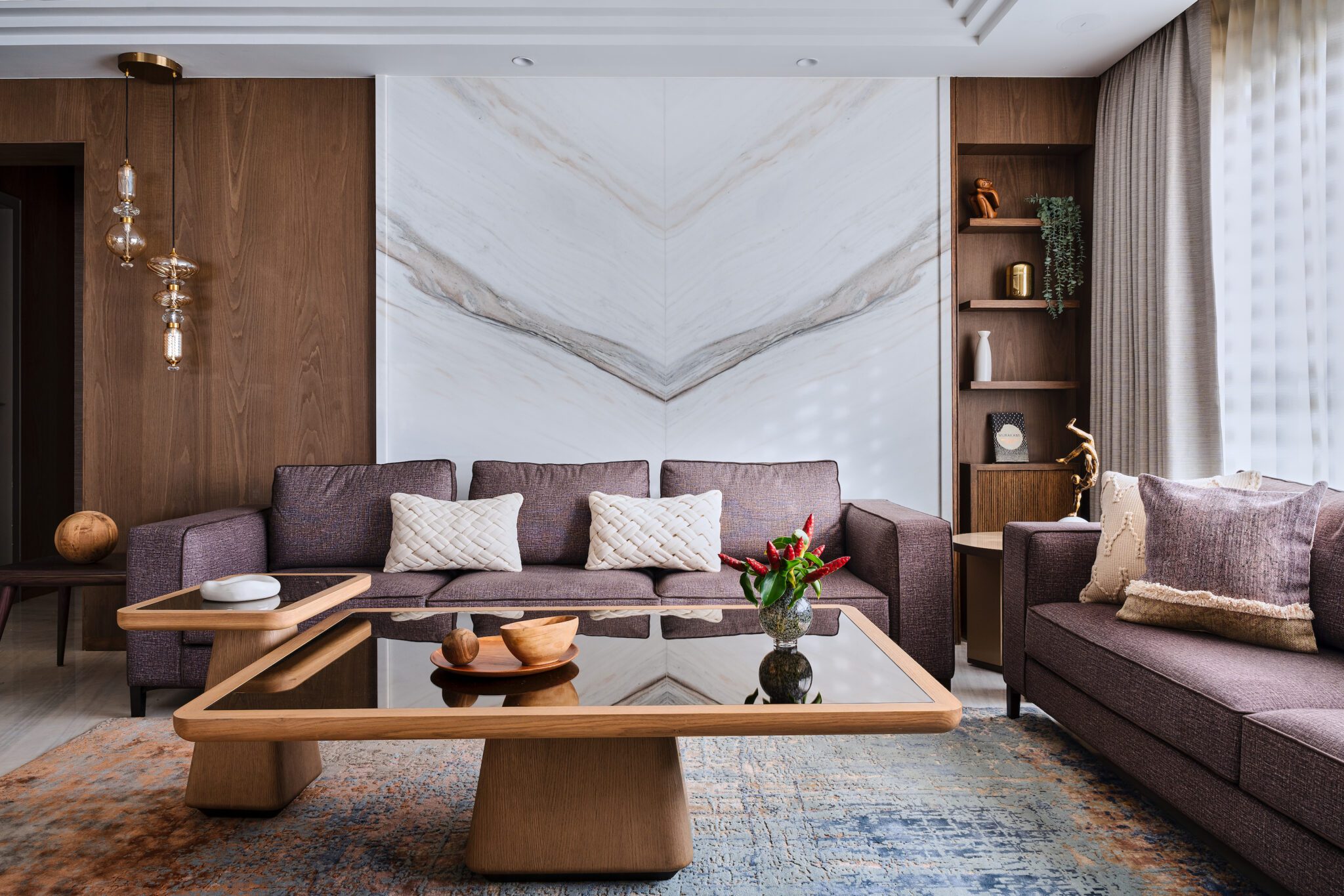 The Coastal Palette Home – Luxurious sea-facing residence in Worli, seamlessly blends elegance and contemporary design — Interiors by Mili, Mumbai