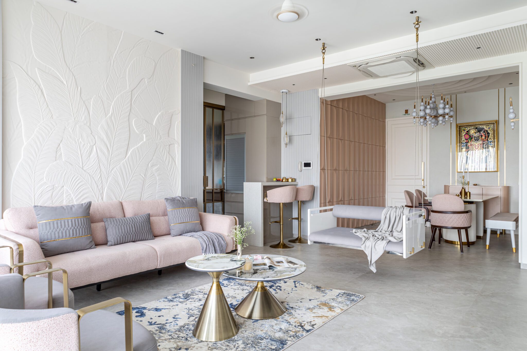 Contemporary Luxe Abode: Where Each Space Exudes Its Own Distinct Ambiance – By Sthapatya Designs — interior design by Sthapatya Designs in Mumbai
