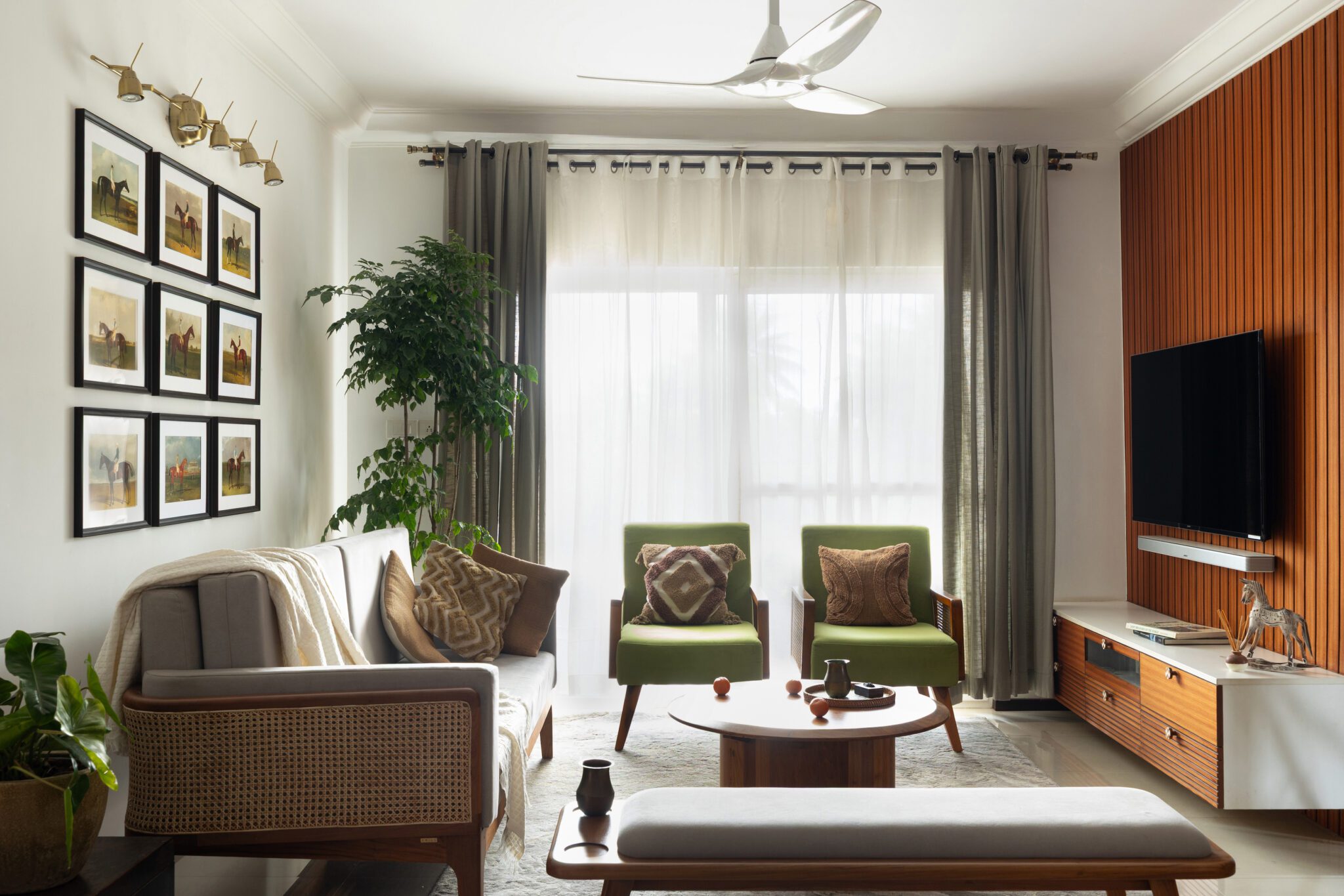 Ebony Residence | A Modern Colonial Home Shaped by Warmth and Restraint by Studio Aelux — Studio Aelux, Greenage Apartments, Bengaluru, India