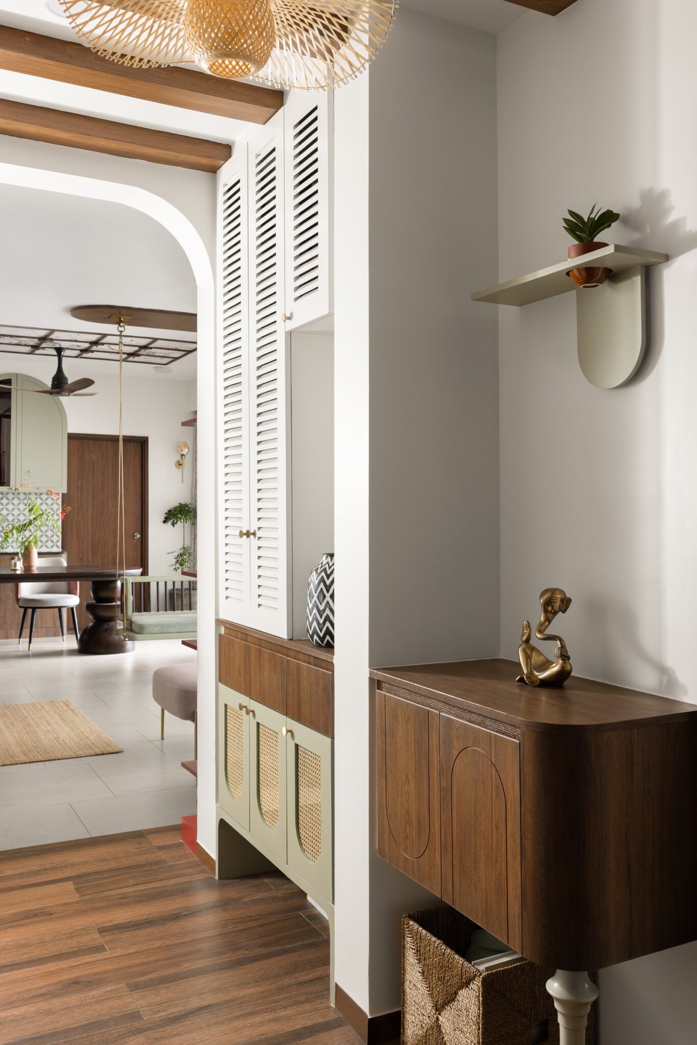 Saanidhya: A Bangalore Apartment Where Tradition Arrives Without Weight — Tesor Designs, Sobha Windsor, Bangalore