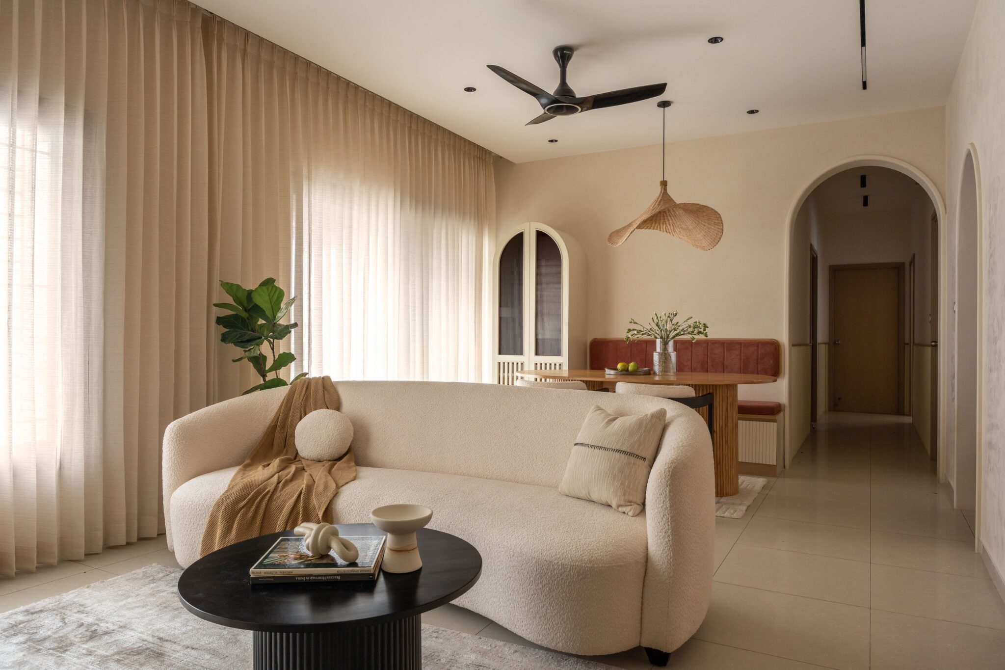 Yugen: A Bangalore Apartment Where Calm Settles Quietly Over the City — Aarthaa Design Studio, Bangalore