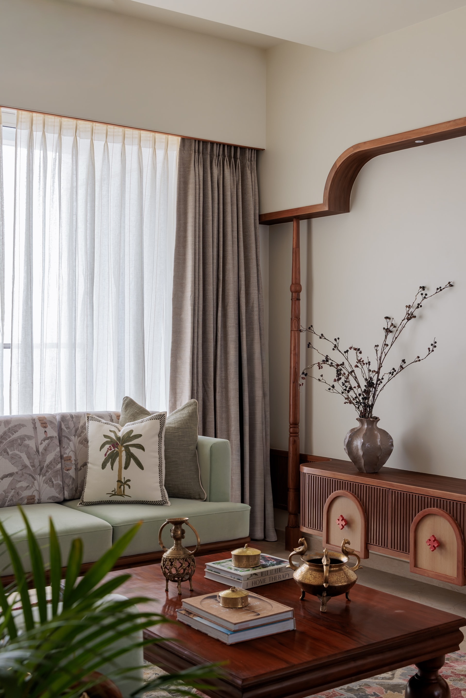 Interior view — Kumkum: A Contemporary Indian Home Bound by a Quiet Red Thread