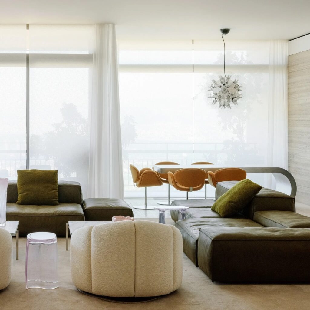 A Beirut Retreat Where Olive Green Settles Into the Horizon