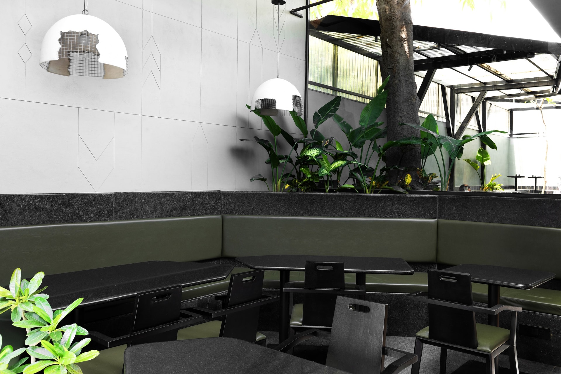 Interior view 5 — Carbon Coffee: A Monochromatic Café Rooted in Material Expression