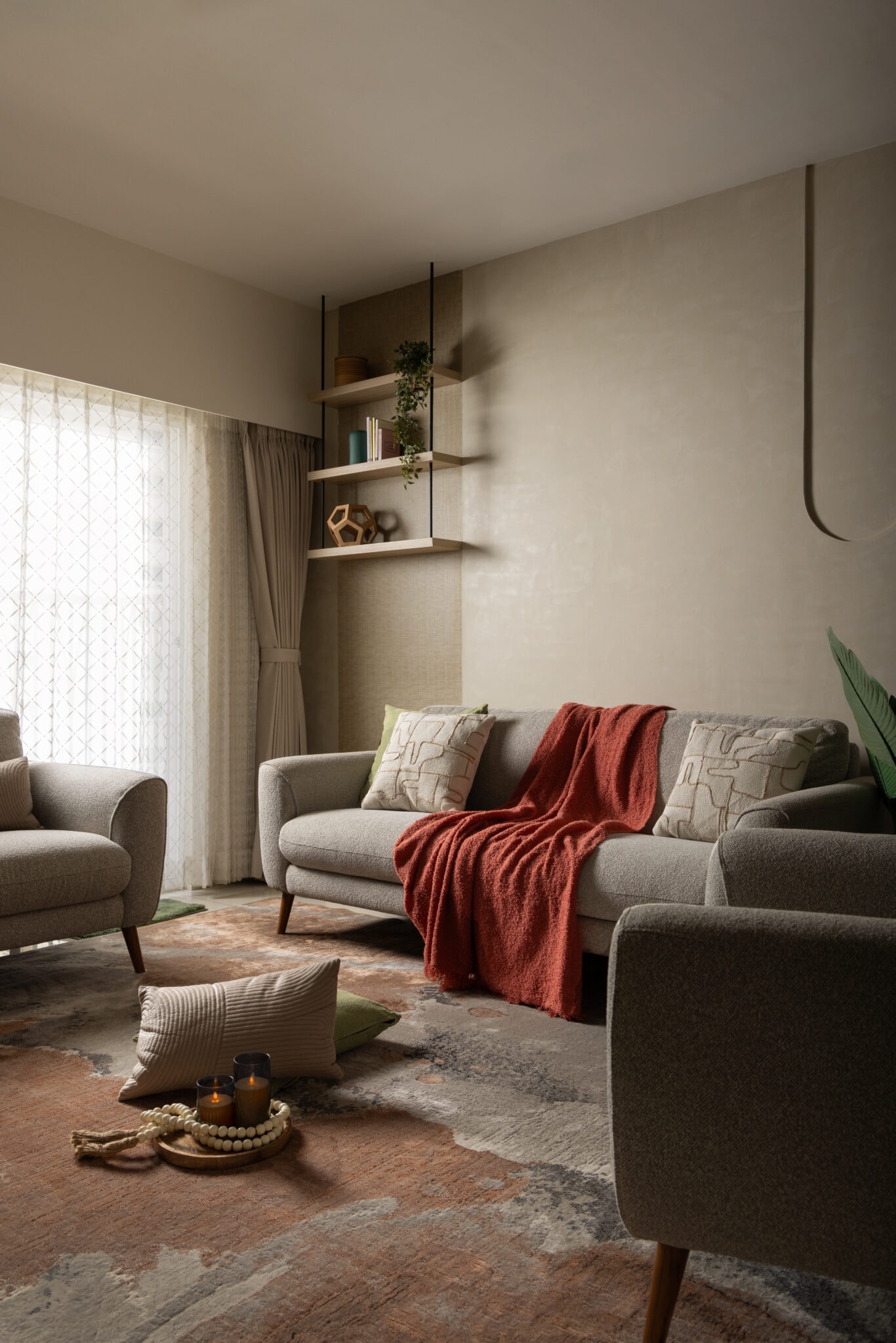 Midori: A Bengaluru Home Defined by Curves, Colour and Calm, interior design by Wellcraft Spaces in Prestige City Avalon Park, Bangalore