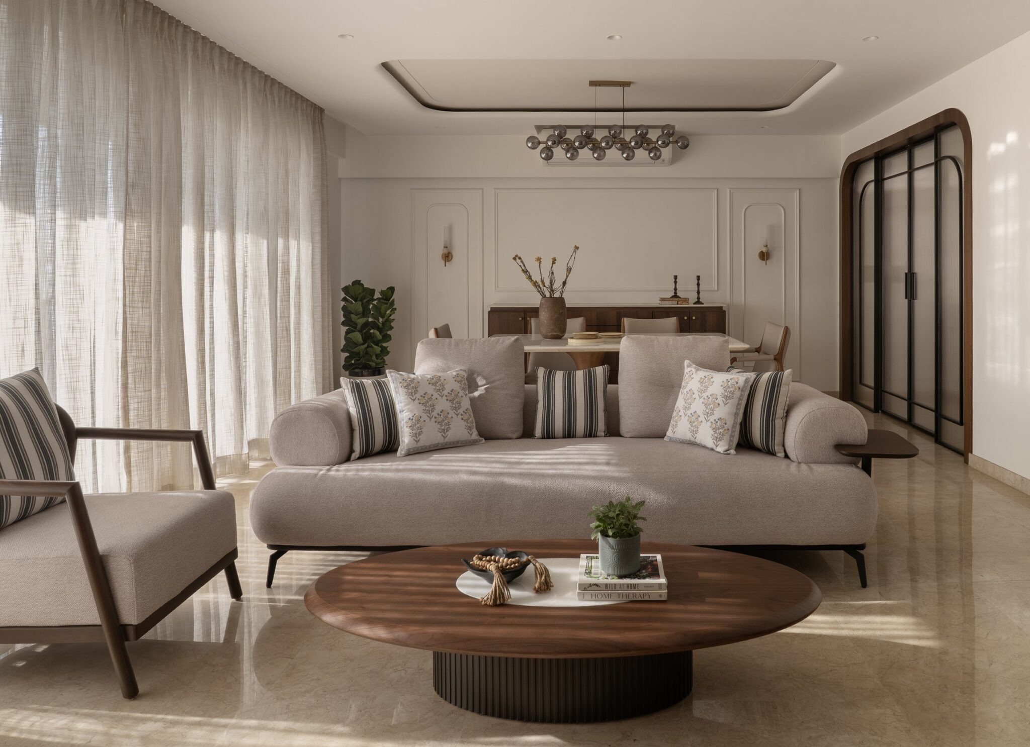 Featured: The Quiet Grove: A Thane Apartment Where Contemporary Form Meets Familiar Warmth by Spaces by Nayan in Hiranandani Estate, Thane